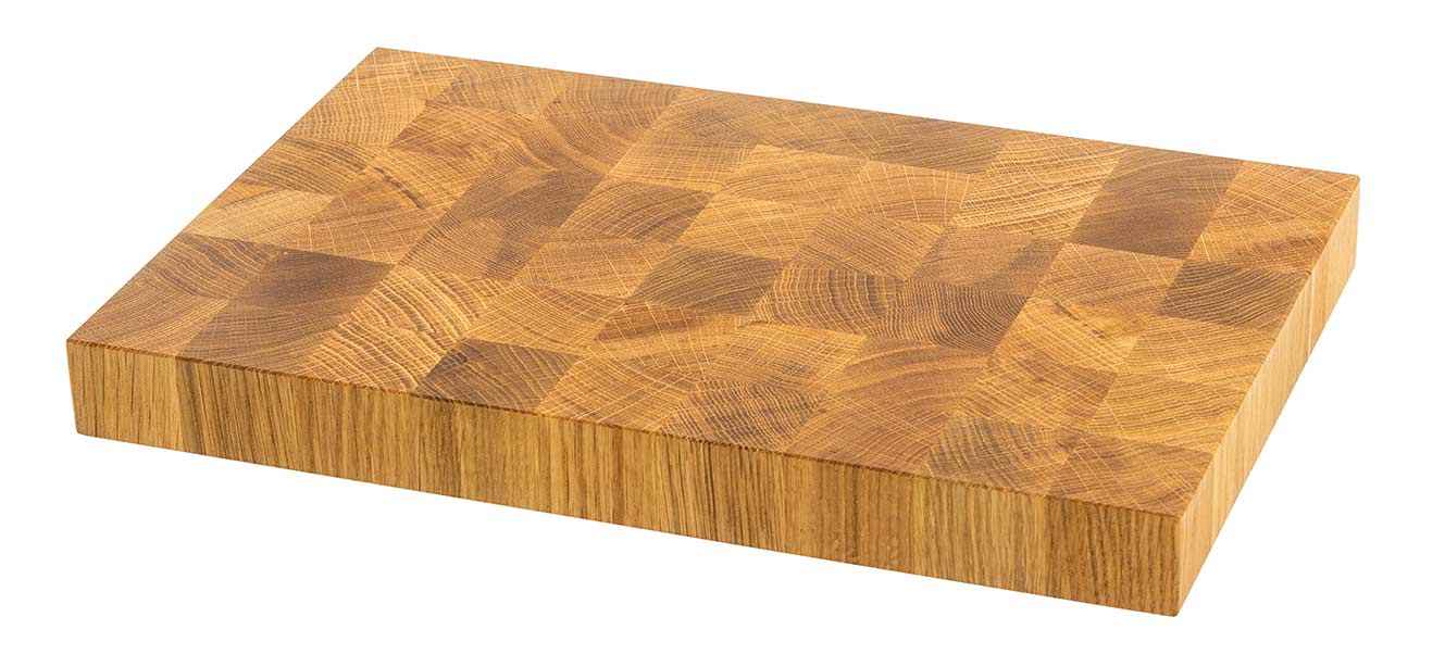 NXT Board Schneidebrett Eiche Stirnholz 38 x 25,5 x 4,5 cm