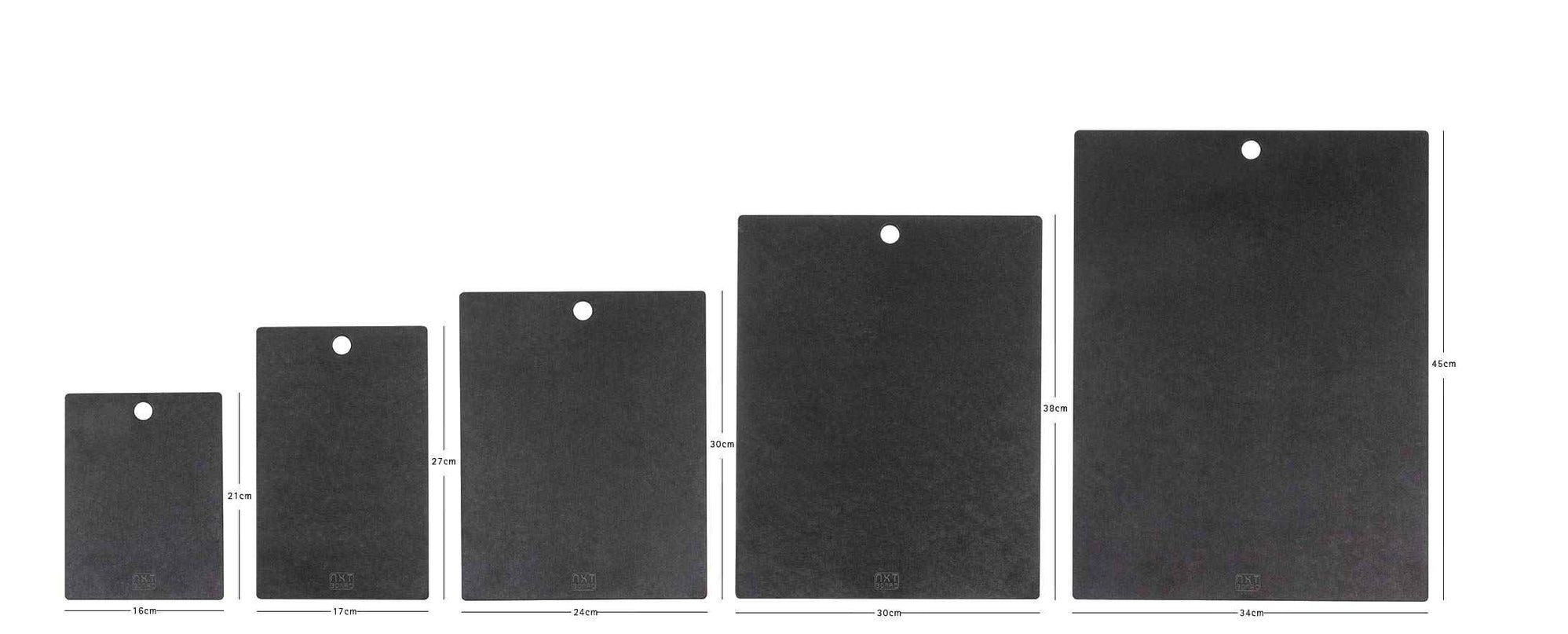 Schneidebrett Richlite schwarz ohne Saftrille
