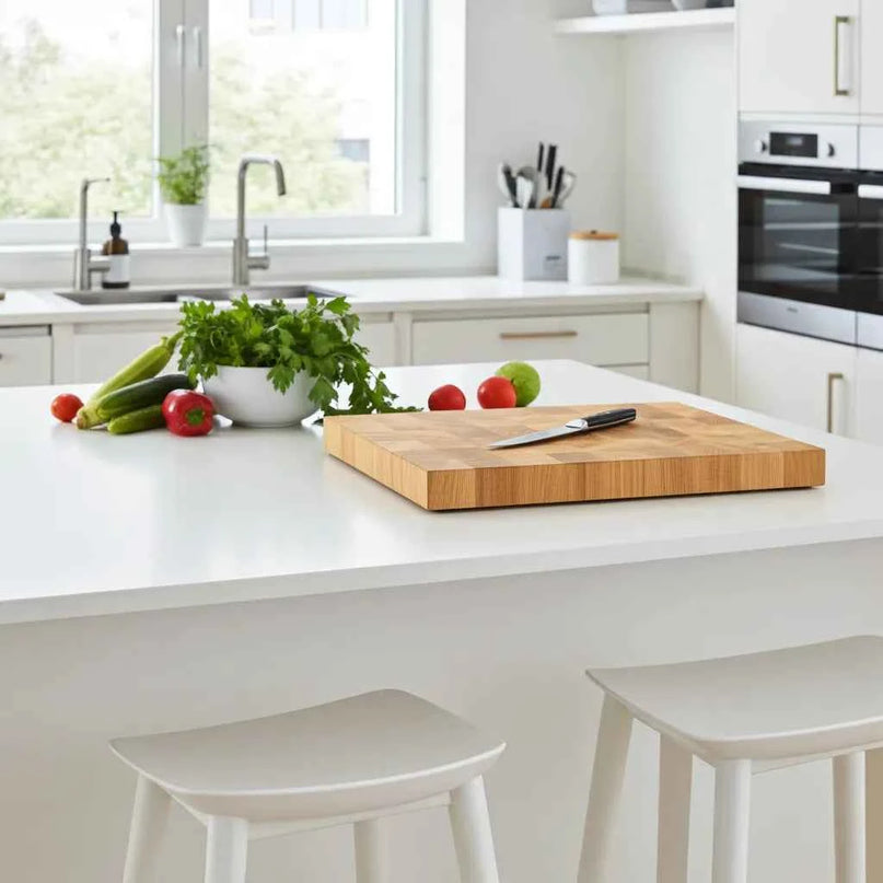 NXT Board Schneidebrett Eiche Stirnholz 38 x 25,5 x 4,5 cm