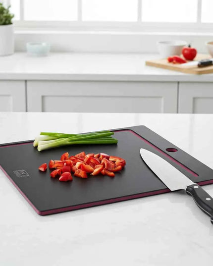 NXT Board Schneidebrett schwarz/pink mit Saftrille