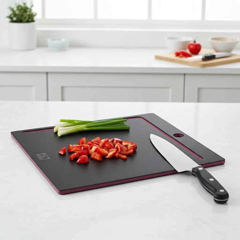 NXT Board Schneidebrett schwarz/pink mit Saftrille